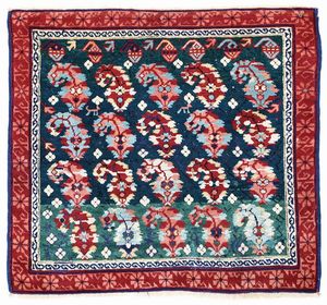 Piccolo tappeto Shirvan Seichur, Caucaso nord orientale seconda met XIX secolo  - Asta Collezione di Tappeti - Associazione Nazionale - Case d'Asta italiane