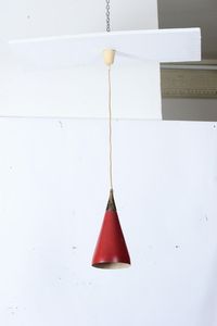 Due lampadari in ottone e metallo laccato.  - Asta Design - Associazione Nazionale - Case d'Asta italiane