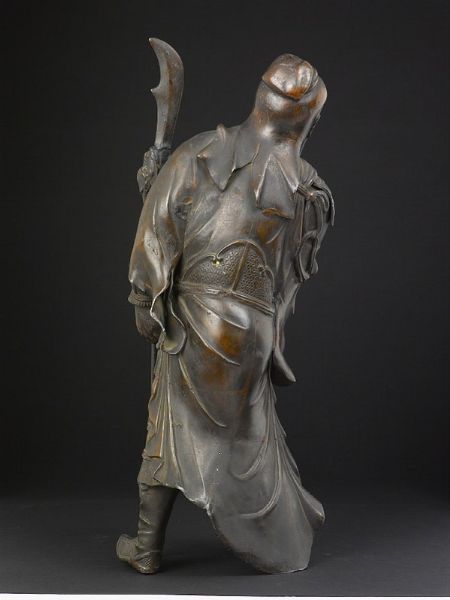 Figura di guerriero in bronzo con lancia, Giappone, XX secolo  - Asta Chinese Works of Art - Associazione Nazionale - Case d'Asta italiane