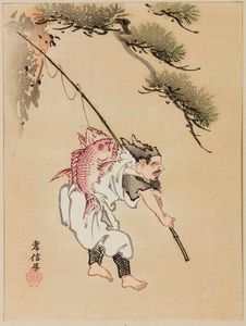 Due dipinti su carta raffiguranti pescatori con iscrizione, Cina, inizio XX secolo  - Asta Chinese Works of Art - Associazione Nazionale - Case d'Asta italiane