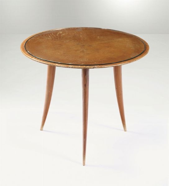 Tavolo con struttura in legno.  - Asta Design - Associazione Nazionale - Case d'Asta italiane
