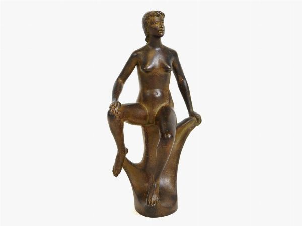 Delio Granchi : Nudo femminile 1955  - Asta Arte moderna e contemporanea / Arredi, Argenti e Dipinti Antichi - Associazione Nazionale - Case d'Asta italiane
