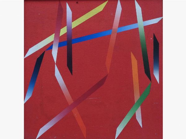 Giorgio Ulivi : Composizione 1989  - Asta Arte moderna e contemporanea / Arredi, Argenti e Dipinti Antichi - Associazione Nazionale - Case d'Asta italiane