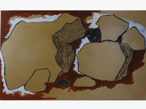 Dino Caponi : Le pietre 1969  - Asta Arte moderna e contemporanea / Arredi, Argenti e Dipinti Antichi - Associazione Nazionale - Case d'Asta italiane