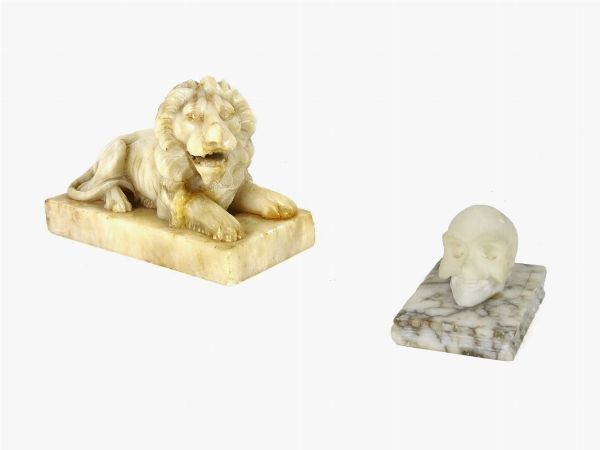 Due sculture in marmo  - Asta Arte moderna e contemporanea / Arredi, Argenti e Dipinti Antichi - Associazione Nazionale - Case d'Asta italiane