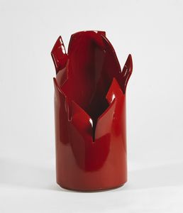PAOLO MINOLI - Senza titolo - Vaso rosso.