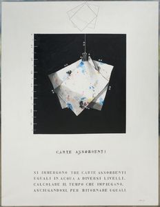 PLESSI FABRIZIO [Reggio Emilia 03/04/1940] - 3 carte assorbenti, dall'Acquabiografico, 1973