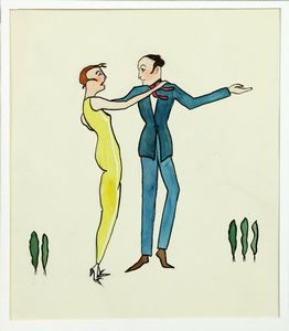 BURGNER DODO DORTE CLARA (1907 - 1998) - Giovane coppia che danza.