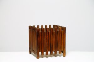 SOTTSASS ETTORE (1917 - 2007) - Fioriera in legno  per Poltronova anni 60