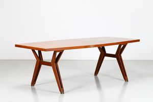 FAZIOLI ENNIO - Tavolo in legno e metallo per MIM  anni 60