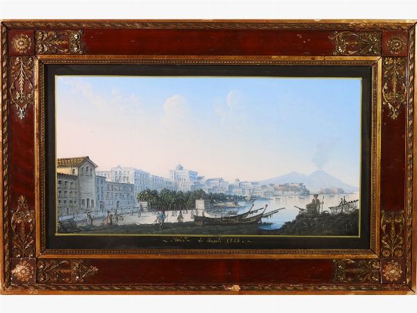 Veduta di Napoli  - Asta Arredi e dipinti antichi - Associazione Nazionale - Case d'Asta italiane