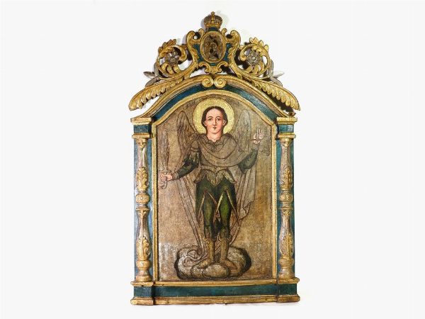 San Nicola Taumaturgo e San Michele Arcangelo  - Asta Arredi e dipinti antichi - Associazione Nazionale - Case d'Asta italiane