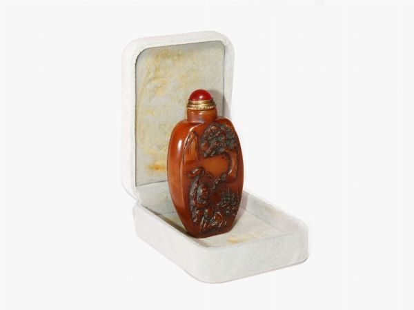 Snuff bottle in pietra saponaria  - Asta Arredi e dipinti antichi - Associazione Nazionale - Case d'Asta italiane