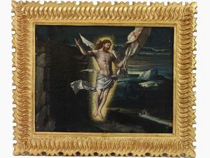 SCUOLA FERRARESE DEL XVI SECOLO - Cristo risorto