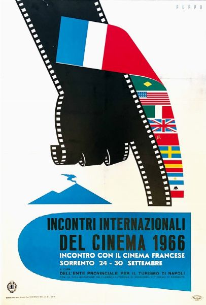 INCONTRI INTERNAZIONALI DEL CINEMA 1966  - Asta Manifesti d'Epoca - Associazione Nazionale - Case d'Asta italiane