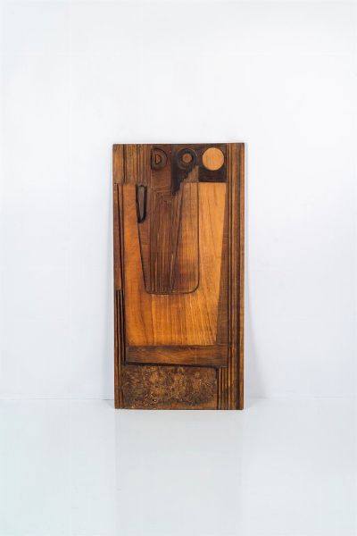 PRODUZIONE ITALIANA : Pannello in legno scolpito. Anni '60 cm 143x70  - Asta Design - Associazione Nazionale - Case d'Asta italiane