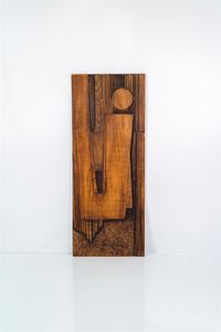 PRODUZIONE ITALIANA - Pannello in legno scolpito. Anni '60 cm 175x70