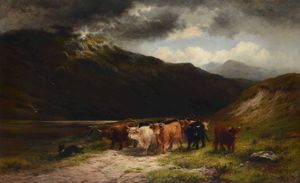 Hurt Louis Bosworth - Mucche al pascolo, 1881