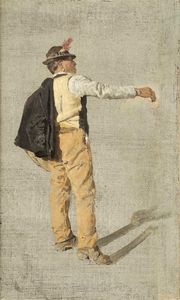 Campriani Alceste - Studio di figura maschile, 1880-84 c.
