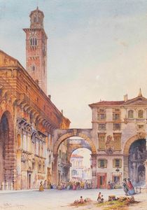 Carelli Gabriele - Piazza dei Signori a Verona