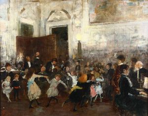 GIOLI FRANCESCO - Primo ballo a Palazzo Strozzi, 1882