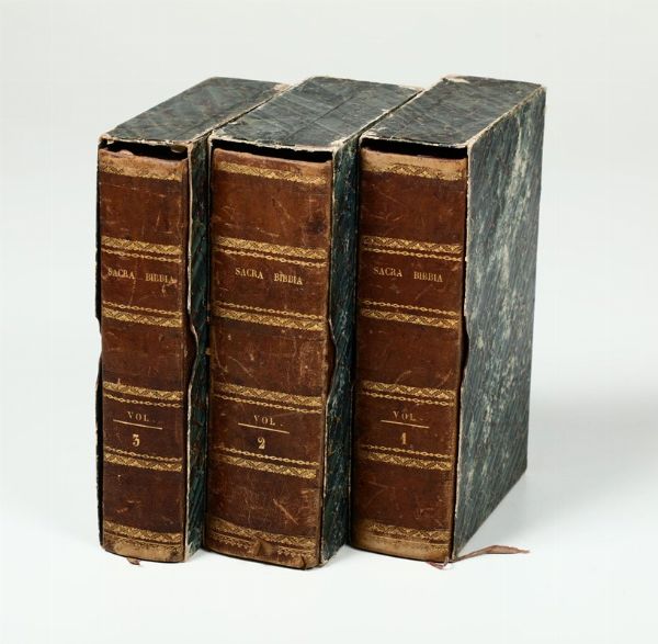 Sacra Bibbia, Firenze Passigli 1833-1836  - Asta Vedute, Carte e Libri Rari - Associazione Nazionale - Case d'Asta italiane