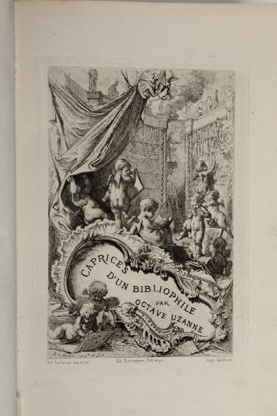 Caprice d'un bibliophile..Paris,Librairie Edouard Rouveyre, 1878  - Asta Vedute, Carte e Libri Rari - Associazione Nazionale - Case d'Asta italiane