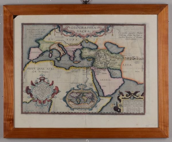 Abraham Ortelius : Geographia Sacra, Anversa 1598  - Asta Vedute, Carte e Libri Rari - Associazione Nazionale - Case d'Asta italiane