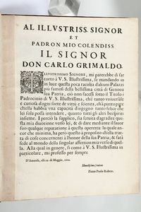 Rubens,Pietro Paolo : Palazzi di Genova.Anversa,1622  - Asta Vedute, Carte e Libri Rari - Associazione Nazionale - Case d'Asta italiane