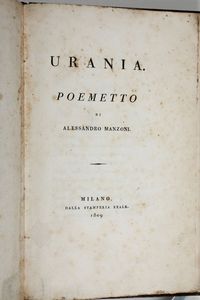 Urania.Milano,Stamperia Reale,1809  - Asta Vedute, Carte e Libri Rari - Associazione Nazionale - Case d'Asta italiane