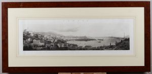 F. Citterio - Genova, veduta presa da San Pier dArena. Met secolo XIX