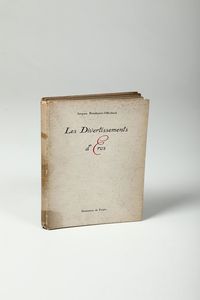 Brindejont-Offenbach,Jacques - Les Divertissements d'Eros. Pomes d'amour orns d'aquarelles de Foujita..Editionns Henry-Parville  Paris,1927