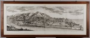 A.Giolfi/Torricelli/G.L. Guidotti - Veduta della collina di Albaro. Genova, 1769 circa