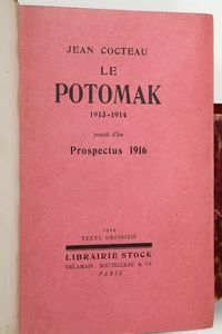 Cocteau,Jean - Le Potomak 1913-1914 prcd d'un Prospectus 1916..Librairie Stock,1924(texte definitif).