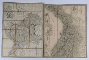 Stucchi - Due carte geografiche degli Stati del Regno di Sardegna