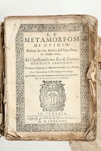 Ovidio Publio Nasone - Le metamorfosi, Venezia, Dehuchino 1588