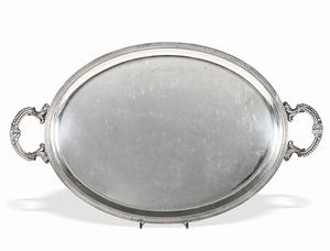 Due guantiere in argento, argenteria Veneta del XX secolo  - Asta 	L'Art de la Table - Associazione Nazionale - Case d'Asta italiane