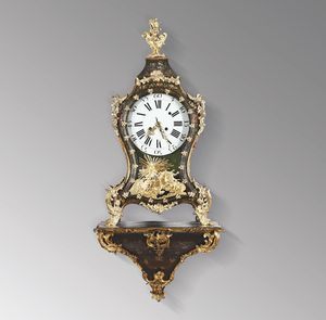 Orologio Cartel con mensola, Svizzera XVIII secolo  - Asta Pendole e Orologi Antichi - Associazione Nazionale - Case d'Asta italiane