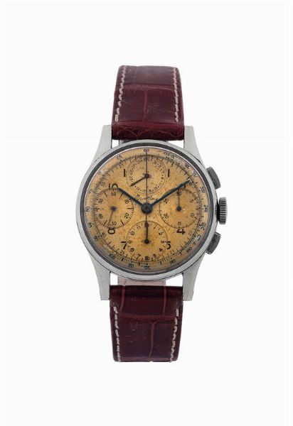 Breitling : Breitling, Ref. 799, orologio da polso, cronografo, in acciaio con scala tachimetrica e calendario. Realizzato circa nel 1950  - Asta Orologi da Polso e da Tasca - Associazione Nazionale - Case d'Asta italiane