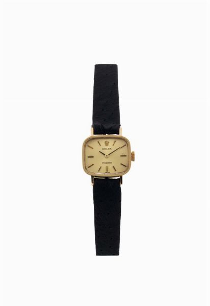 ROLEX : ROLEX, orologio da polso, da donna, in oro giallo 18K con fibbia originale placcata oro. Realizzato circa nel 1970  - Asta Orologi da Polso e da Tasca - Associazione Nazionale - Case d'Asta italiane