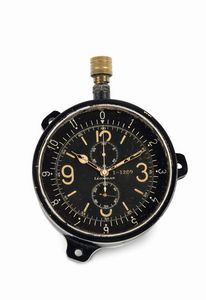 LEONIDAS - LEONIDAS, No. 1-1209, orologio da cruscotto aereo in bachelite con cronografo.  Realizzato circa nel 1920