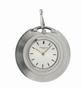 VACHERON CONSTANTIN - VACHERON & CONSTANTIN, Geneve, Ref. 6345, orologio da panciotto in oro bianco 18K con catena. Realizzato nel 1960 circa