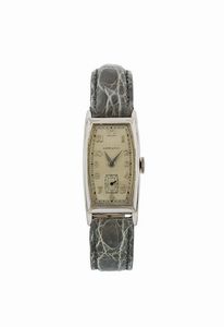 HAMILTON - HAMILTON, orologio laminato in oro bianco 14K. Realizzato nel 1920 circa