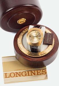 LONGINES - LONGINES, Admiral Automatic, cassa No. 16079801, orologio da polso, in acciaio e laminato oro, automatico con datario e fibbia originale. Accompagnato da scatola e Garanzia. Realizzato nel 1970