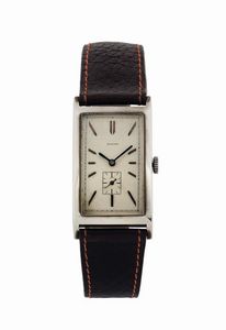 ZENITH - ZENITH, movimento No. 3047244, Art Deco, orologio da polso, di forma rettangolare, in argento. Realizzato nel 1930 circa
