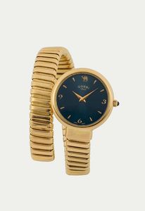 GOBBI - GOBBI, Ref. 57100, orologio da polso, da signora, al quarzo,  in oro giallo 18K con bracciale integrato in oro. Realizzato nel 1980 circa