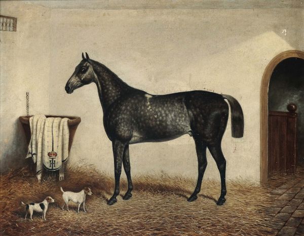 Turner William Eddowes : Horse in a stable  - Asta Antiquariato - Associazione Nazionale - Case d'Asta italiane