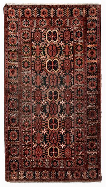 Particolare tappeto Ersari, Turkestan occidentale fine XIX inizio XX secolo  - Asta Antiquariato - Associazione Nazionale - Case d'Asta italiane