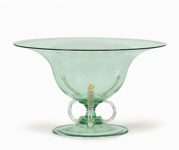 Coppa in vetro di Murano, XIX-XX secolo  - Asta Antiquariato - Associazione Nazionale - Case d'Asta italiane