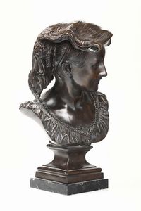 Carpeaux Jean Baptiste : Busto femminile  - Asta Antiquariato - Associazione Nazionale - Case d'Asta italiane